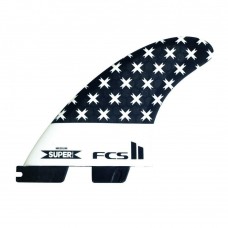 QUILLAS SURF FCS II Super Brand PC TRI FIN medium blancas NEGRAS
